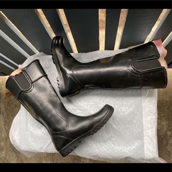 Sperry Women’s Waterproofs Rubber Black Boots Sz 5 - Picture 3 of 11